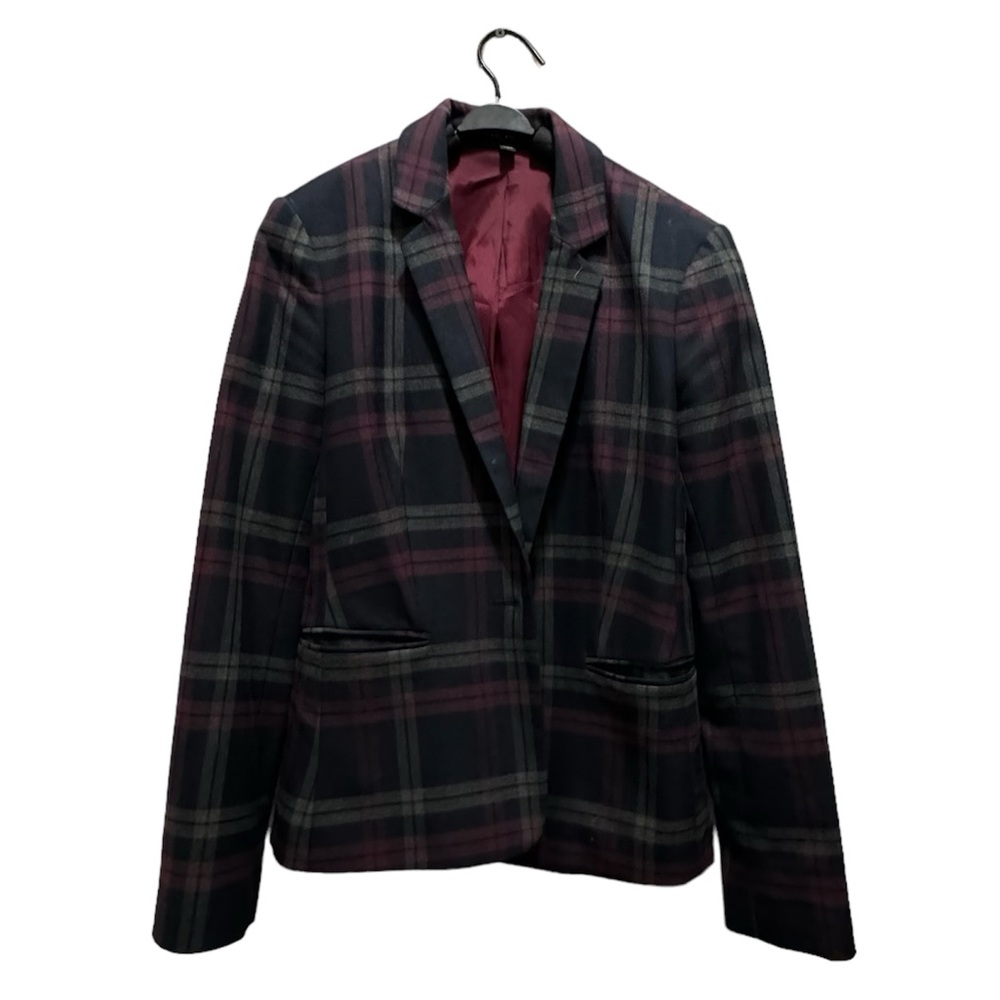 EXPRESS Plaid Women Blazer Jacket | Size 4